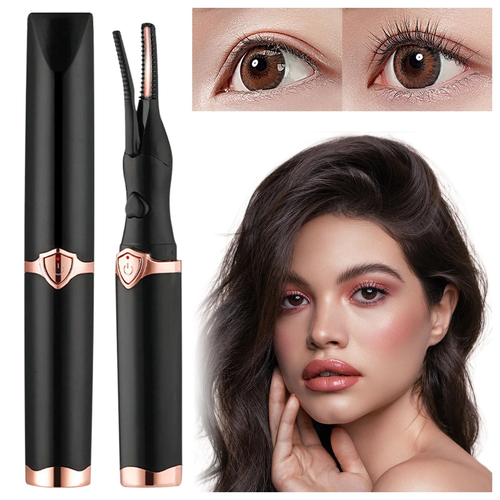 ❤️Flash Sale 50% off ✨Rechargeable Heated Eyelash Curler for Quick Heating Curling