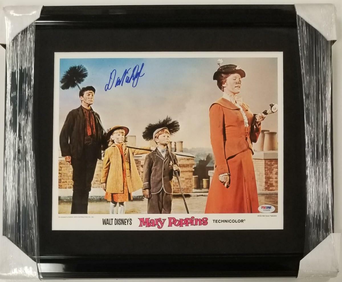 Dick Van Dyke signed Mary Poppins 11x14 Original Lobby Card FRAME C~ PSA/DNA COA