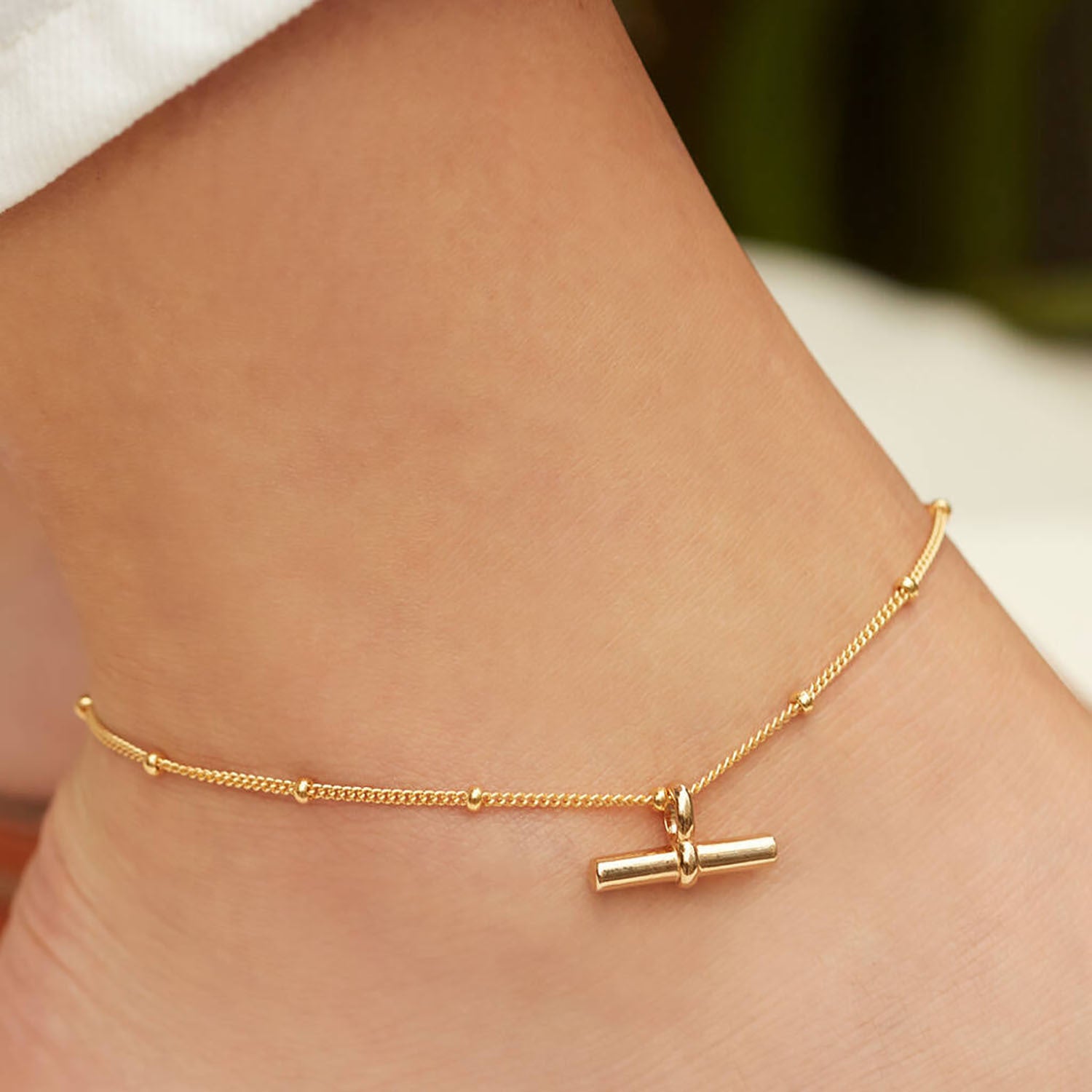 Women Minimalist Geometric 18K Gold Plated Anklets