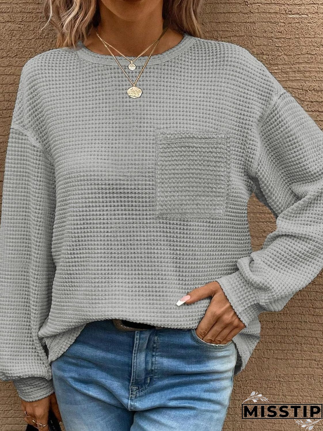 Round Neck Long Sleeve T-Shirt