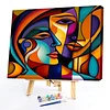 Three Abstract Figure Paintings-Paint by Numbers Acrylic Painting 40*50CM