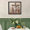Croix en pierre J&eacute;sus sp&eacute;ciale en forme de 5d bricolage partiel diamants points kits d&rsquo;art en gemmes pour adultes d&eacute;butants d&eacute;coration int&eacute;rieure pein