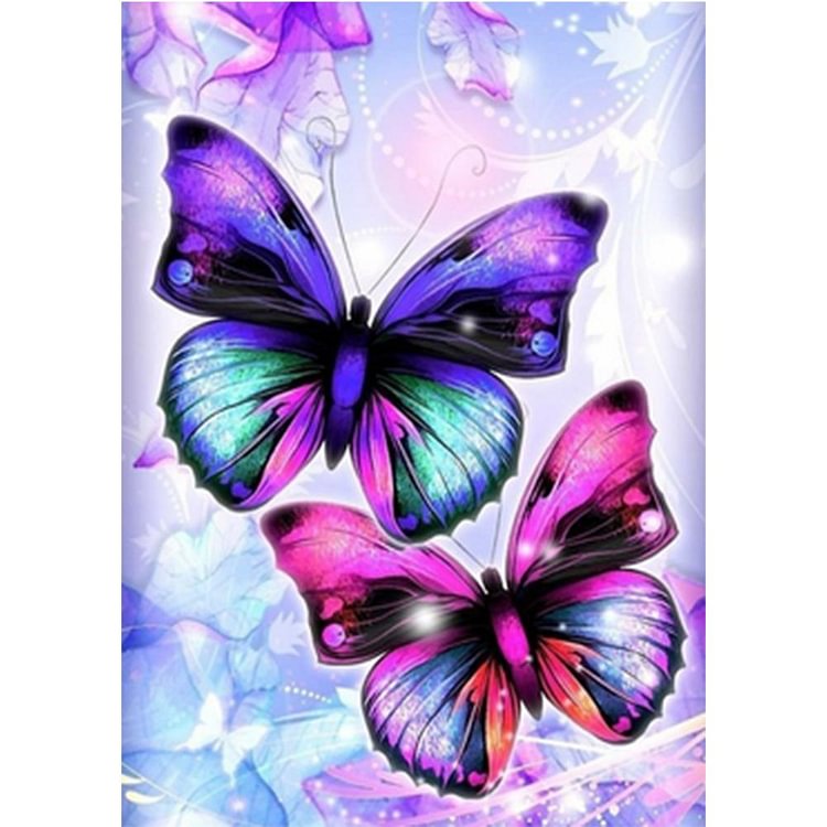 Butterfly  Full Round Diamond Painting 40*30cm