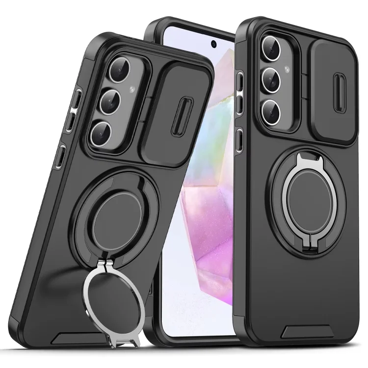 Slide Lens Protection Car Magnetic Armor Case For Samsung