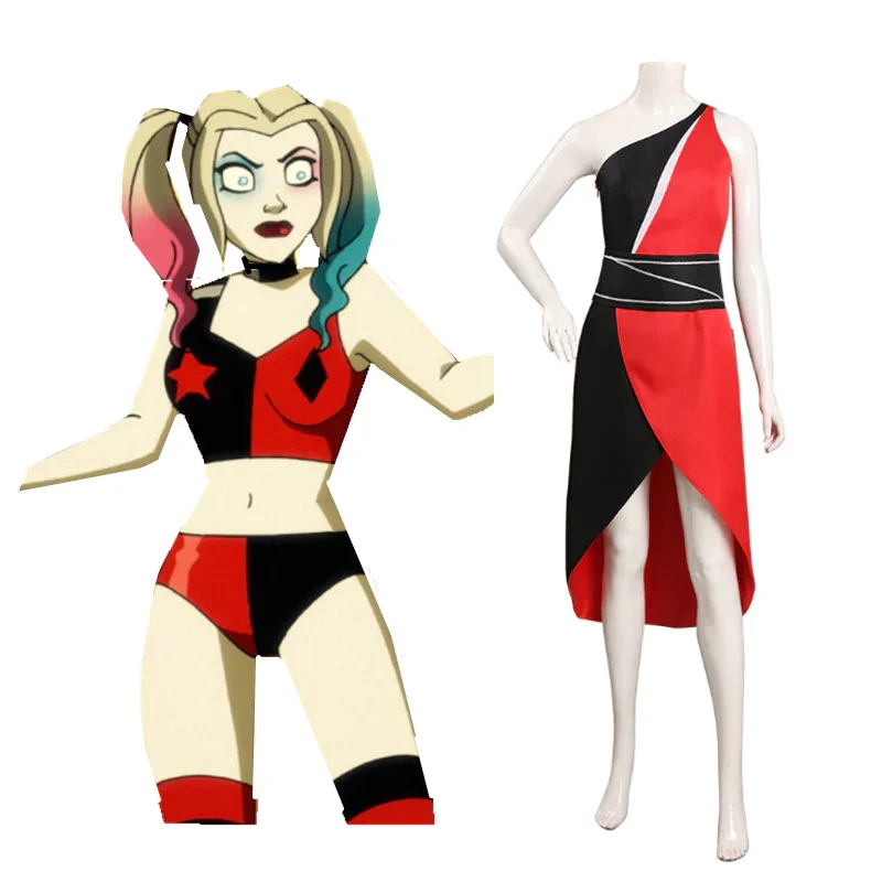 Harley Quinn 3 - Harley Quinn Cosplay Costume Dress Outfits Halloween Carnival Suit