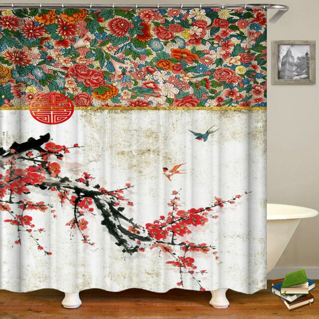 

Shower Curtain – Flower Fish-180*180cm, 501 Original