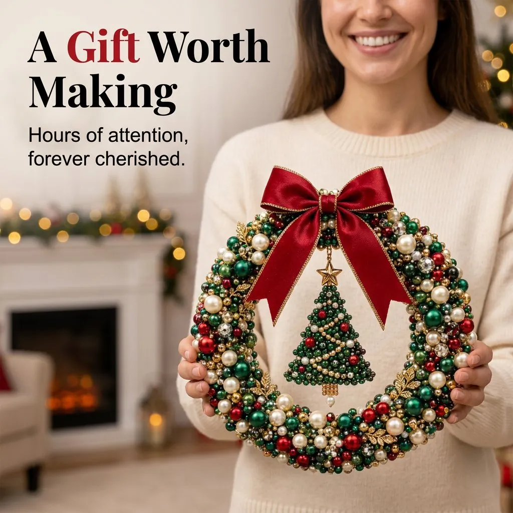Gift-worthy handmade wreath