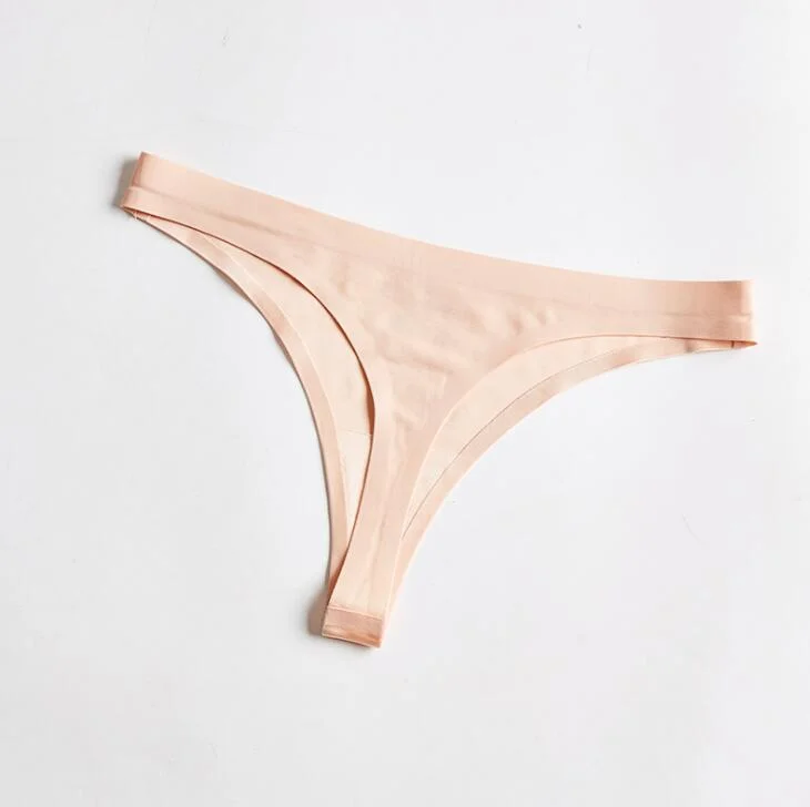 Billionm Thongs Panties Women Briefs Nylon Ultra-thin G-string Soft Lingerie Female Underwear Ice Silk Briefs Plus Size 3XL 4XL