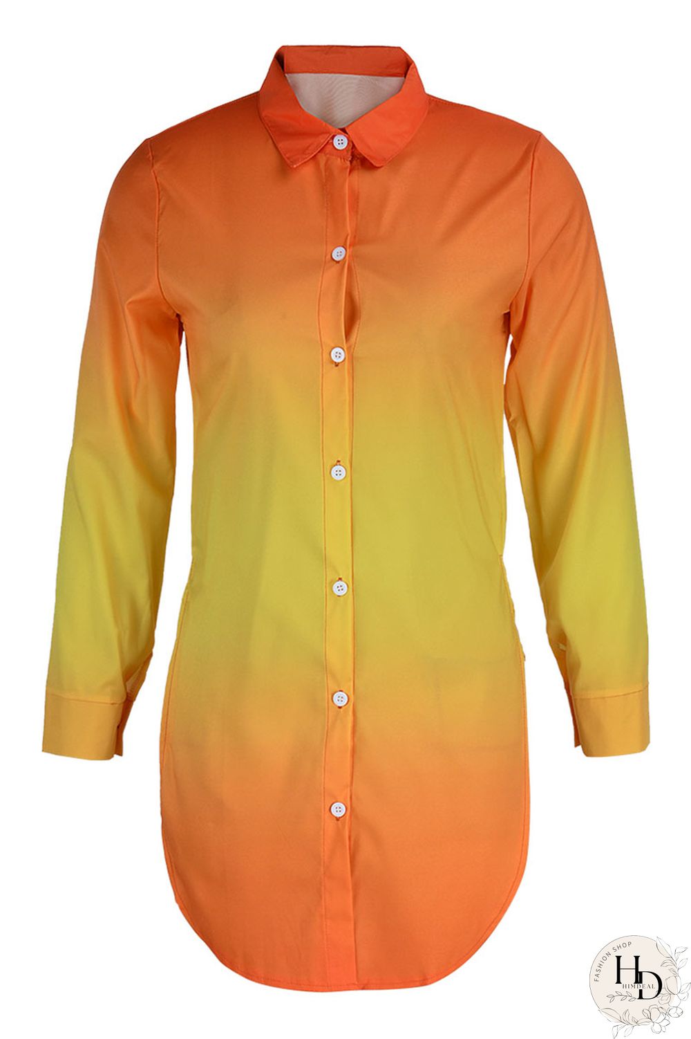 Black Pink Casual Print Patchwork Slit Turndown Collar Tops