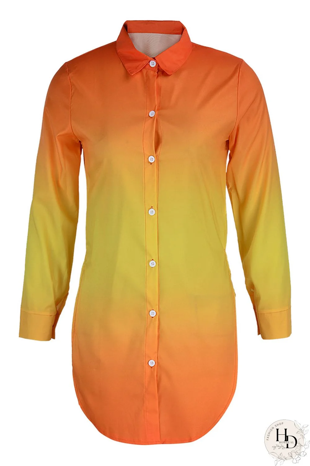 Black Pink Casual Print Patchwork Slit Turndown Collar Tops