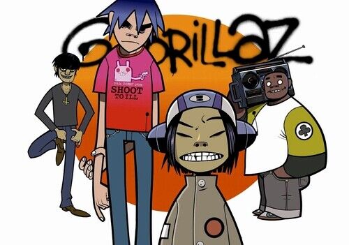 GORILLAZ PROMO 1 Photo Poster painting POSTER - PRINT IDEAL FOR FRAMING -  POST!