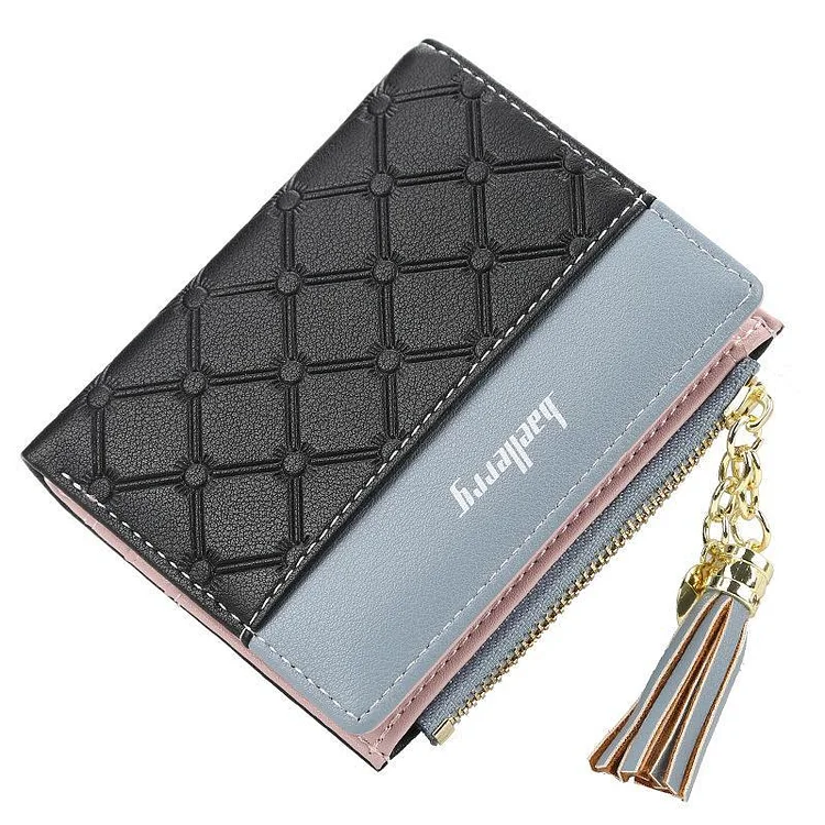 Ladies Short Stitching Color Wallet