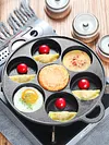 7-Cup Cast Iron Egg Frying Pan Non Stick Pancake Pan Omelet Pan Egg Cooker