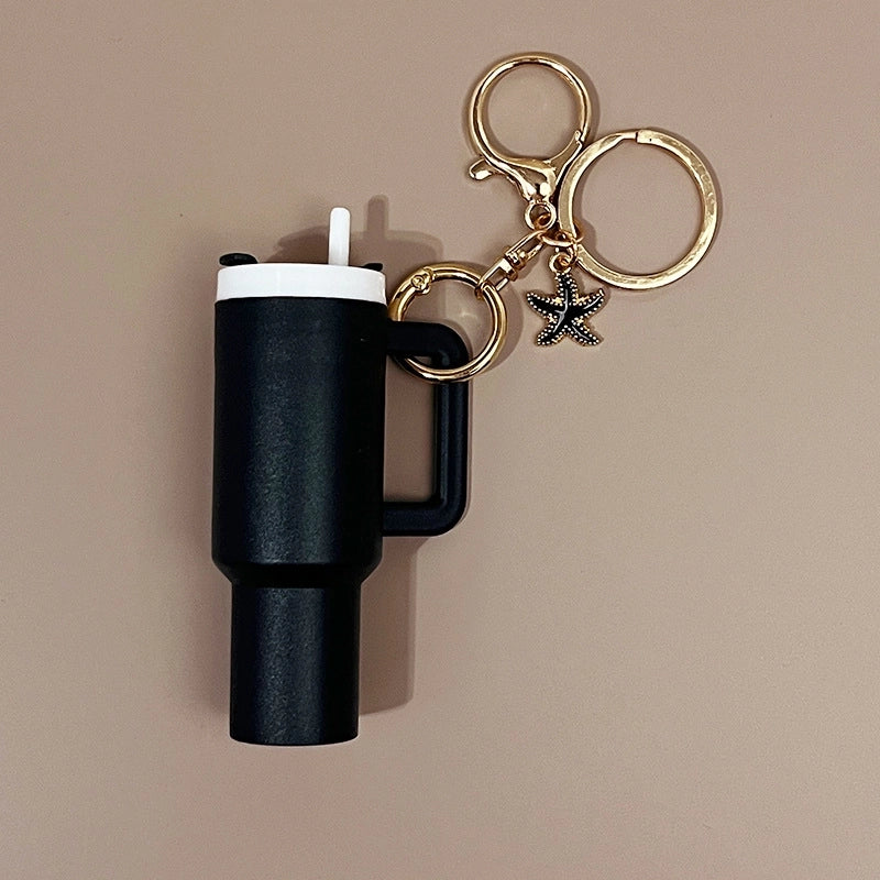Minimalist Cup Plastic Unisex Bag Pendant Keychain