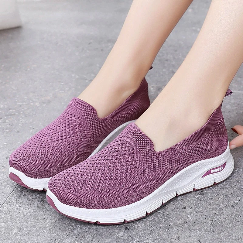 Women Shoes 2021 New Lazy Shoes Breathable Sneakers Women Light Comfort Running Shoes Women Fashion Casual Shoes Women Trainers