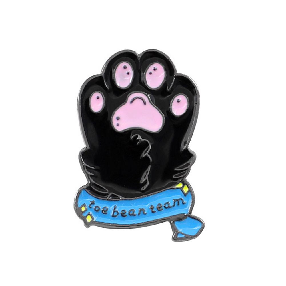 

Creative Cat Dog Claw Brooch Animal Paw Jacket Badges Backpack Ornaments, Black, 501 Original