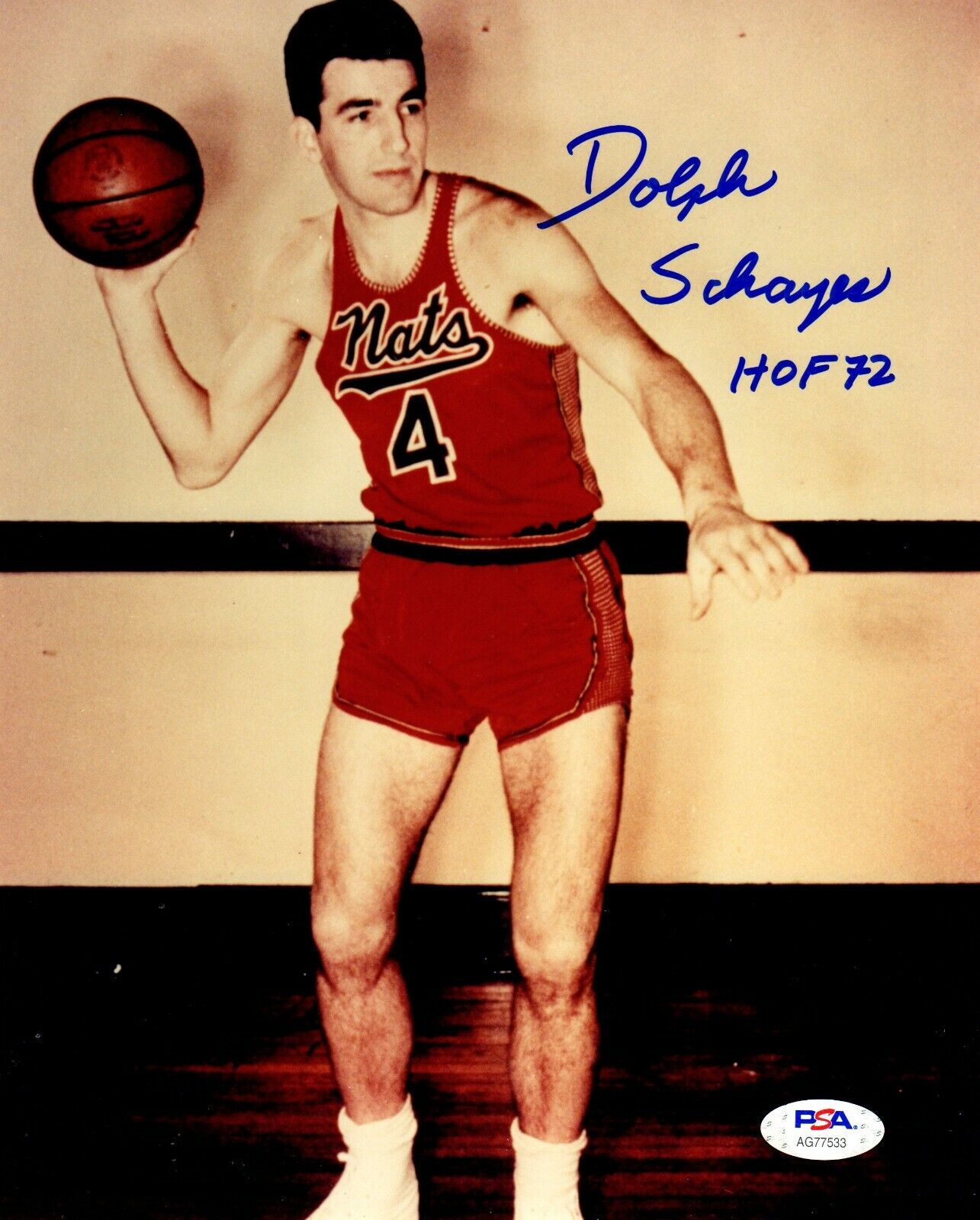 Dolph Schayes autographed signed inscribed 8x10 Photo Poster painting NBA Syracuse Nationals PSA