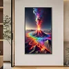 (40*70cm)Colorful Volcanic Eruption - Full Round Drill Diamond Painting