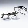 BT6.0 AI Transparent Smart Glasses 156 Languages Intelligent Translator Eyeglasses Type-C Charging HiFi Stereo Headset Glasses for Business Travel Meeting