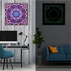 Abstract Art Mandala Flower | Luminous Diamond Painting Kits