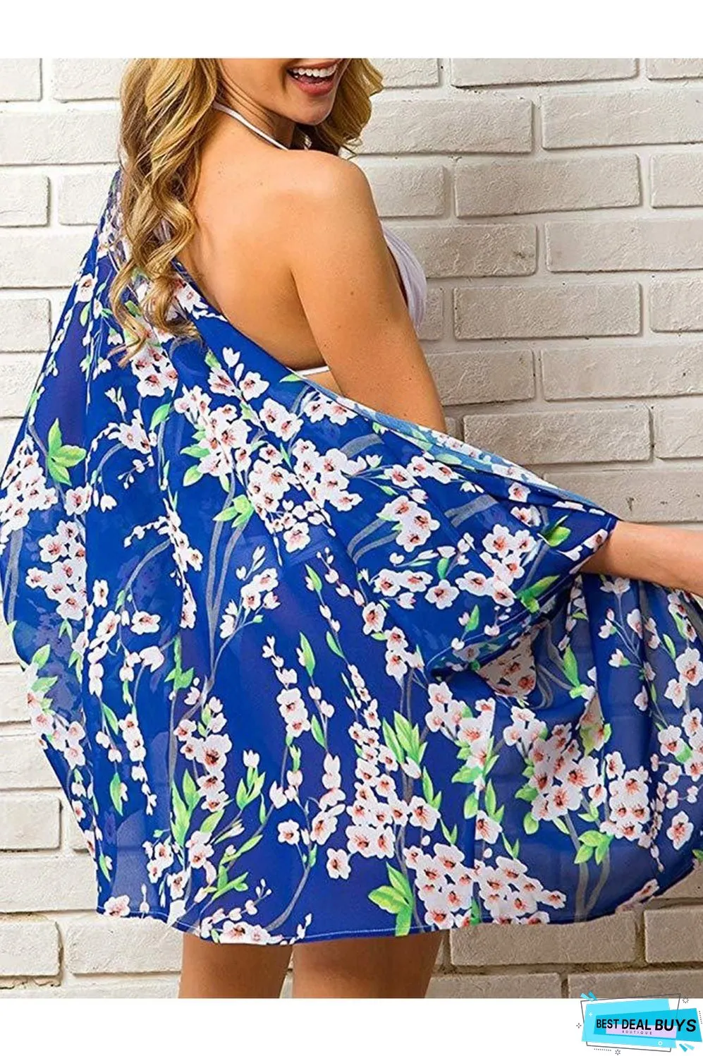 Open Front Half Sleeve Cover-Up