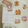 (US Local)6Pcs Acrylic  Animals Diamond Painting Fridge Magnet for Whiteboard