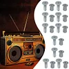 24Pcs NAB Hub Take Up Reel Screw Set 10.5in 1/4in Reel Tape for 3M AMPEX RMGI