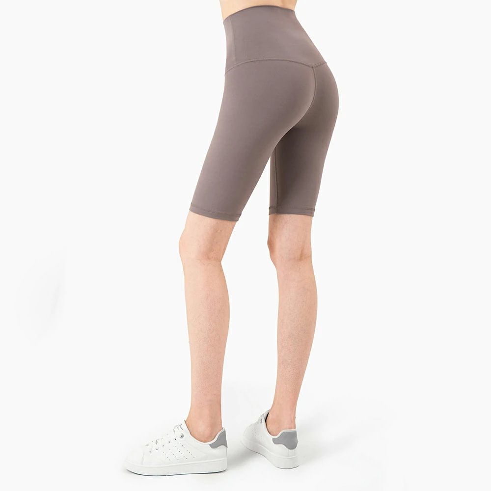 High waisted compression biker shorts