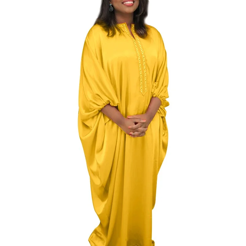 VONDA Y2K Oversized Female Summer Sundress Holiday Party Robe Casual Loose Vestido Women 2022 Vintage 3/4 Sleeve Street Dress 4#