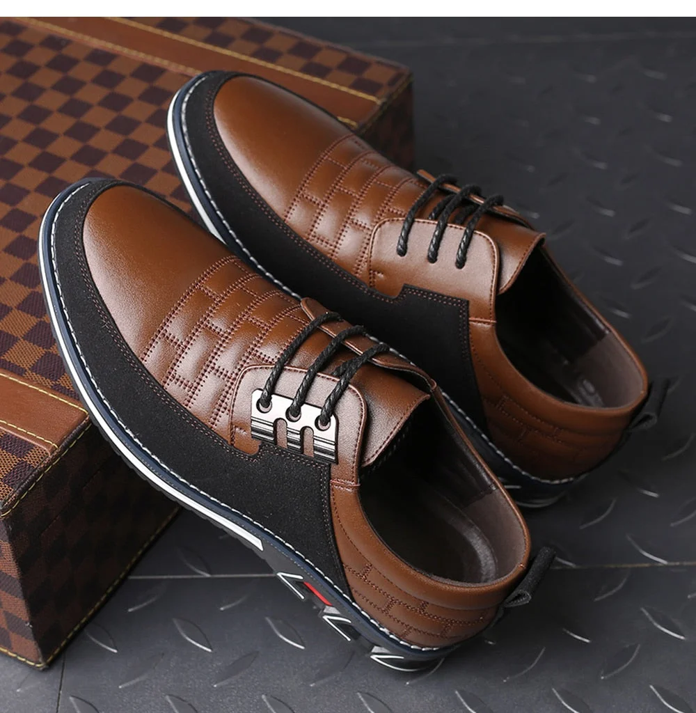Gatsby Shoes Oxford Derby Orthopedic Leather Shoes