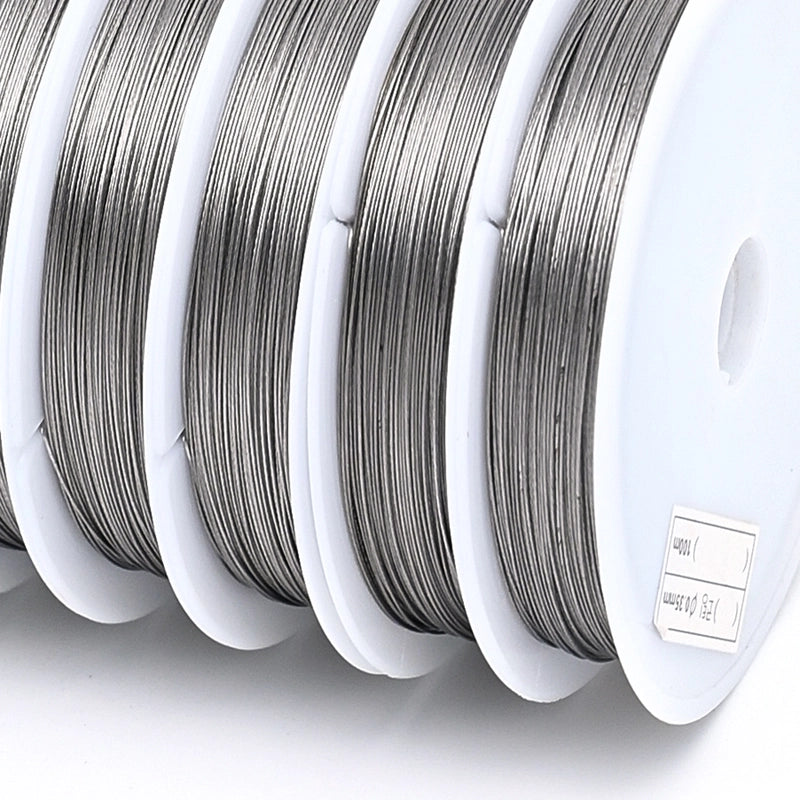 10 Rolls/Package Steel Wire Wire Diameter: 0.25mm Wire Diameter: 0.35mm Wire Diameter: 0.3mm Jewelry Accessories