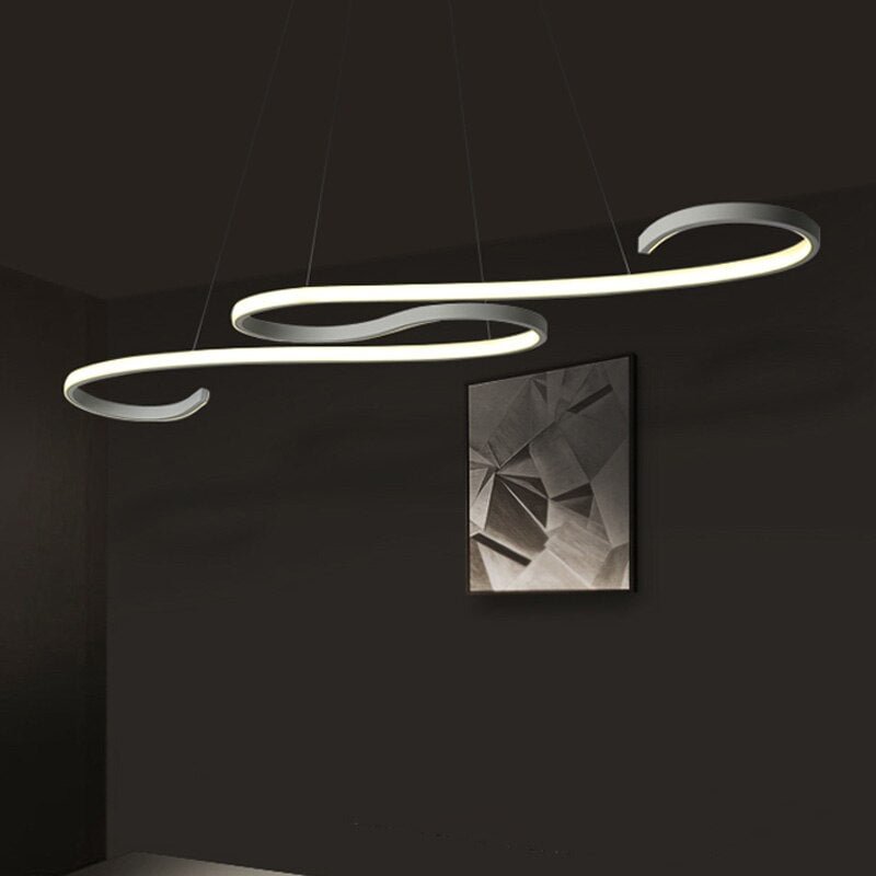 Modern LED Pendant Lights For Dining Living Room Fixture Aluminum With Remote Dimmable Bar Coffee Restaurant Hanging Lamp Lustre