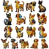 Dog Lamp Dog Series Art Night Light Stained Resin Dog Desk Lamp Home Decor