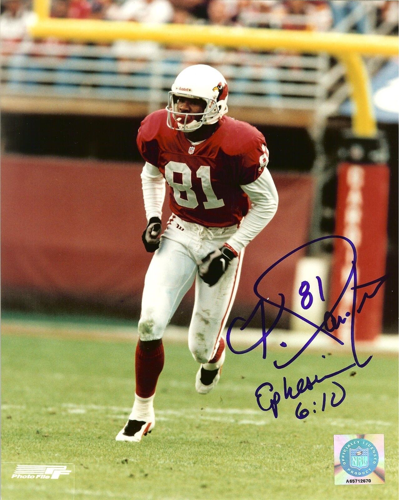 Frank Sanders autographed 8x10 Arizona Cardinals #2  Shipping