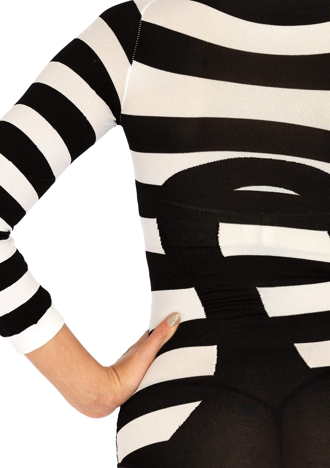 Striped Cat Costume Bodysuit