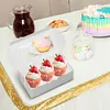 30 Pack Kraft Bakery Box with Clear Window Cookie Box Pastry Box for Gift Giving