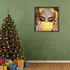 >SALE<5D DIY Full Round Drill Diamond Painting Veiled Girl Kit Home Decoration 30x30cm
