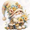 Floral Gnome Bead Embroidery Kit Pre-Printed Bead Cross stitch