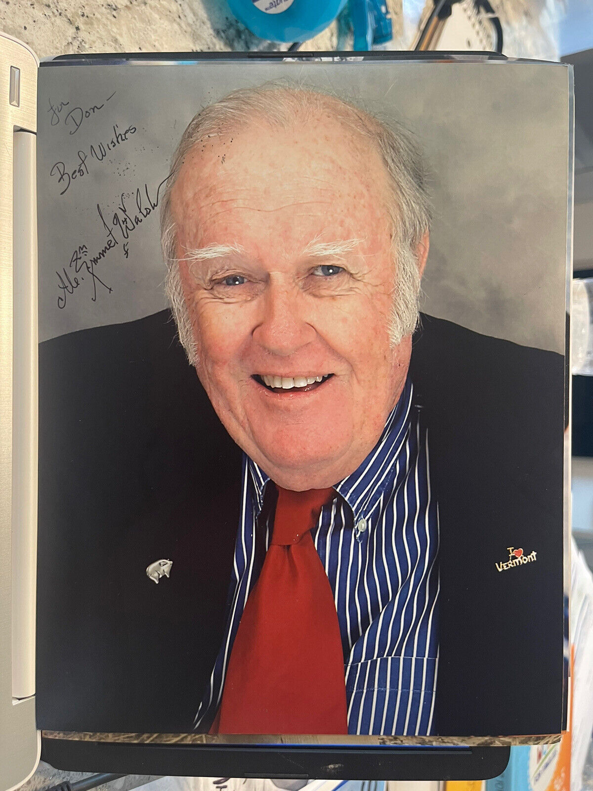 M. Emmett Walsh Hand Signed 8x10 Blood Simple Authentic Autograph Beckett BAS D