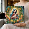 (Pre-Framed)Virgin Mary-Special Shape Diamond Painting Kit(30x30cm)