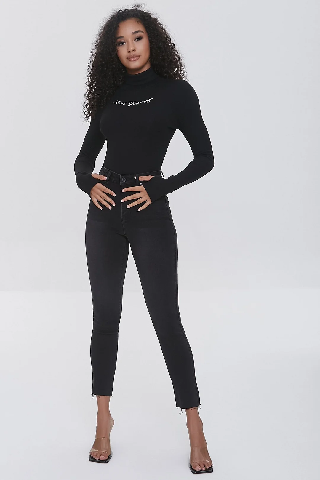 Trust Yourself Graphic Bodysuit Top