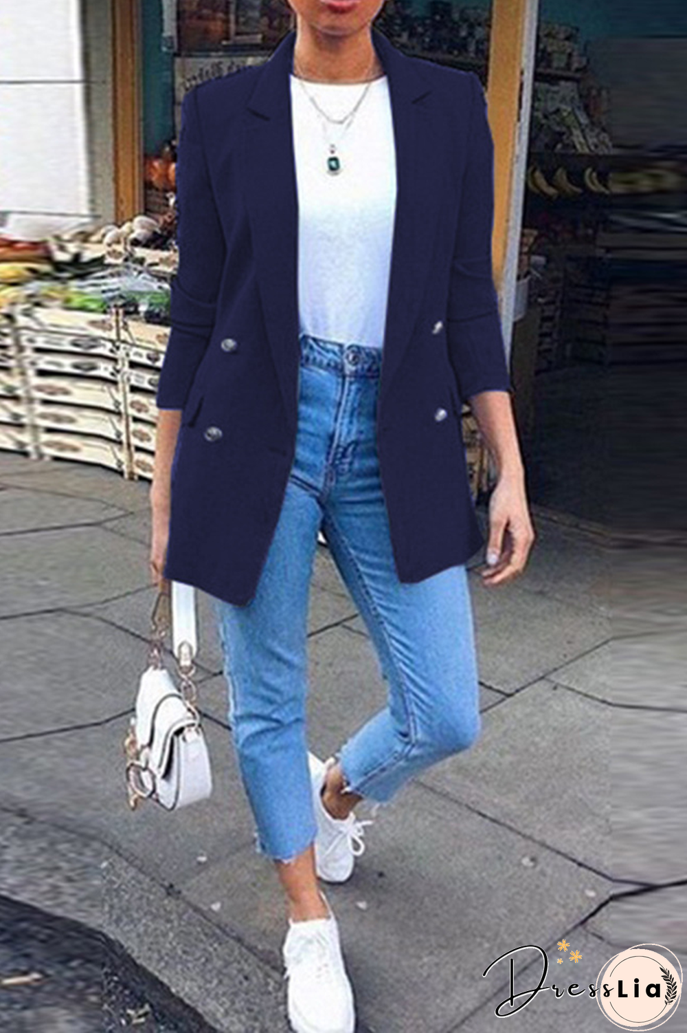 Fashion Solid Patchwork Turndown Collar Outerwear(9 Colors)