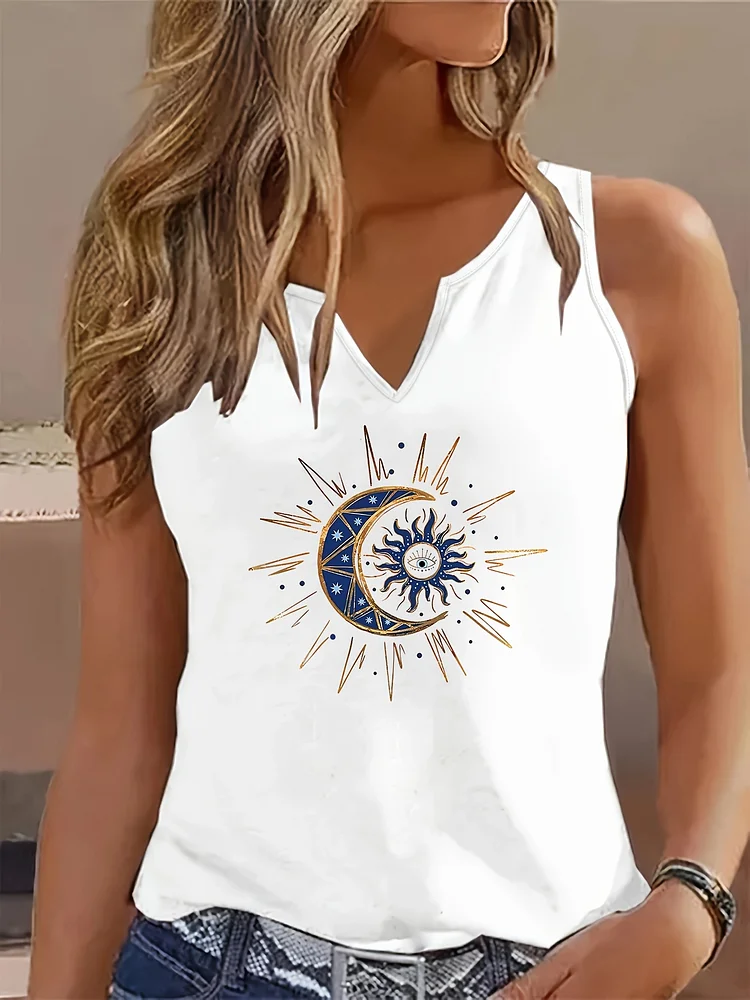 Women's Lightweight Stretchy Sleeveless Tank Top - Non-Transparent Wrinkle-Resistant Fabric, Machine Washable All-Season Blouse For Everyday & Formal Outfits - Women's Clothing Essentials, Versatile Fashion, Vneck Blouse, Nontransparent Fabric