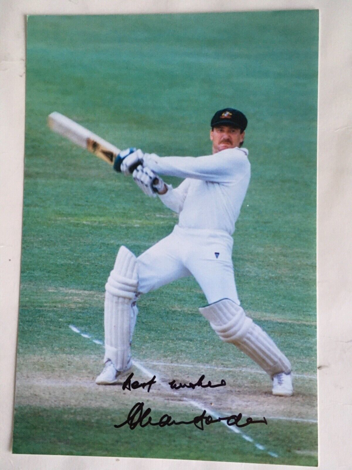 Legend Allan Border cricket Australia signed 12x8 Photo Poster painting Rare