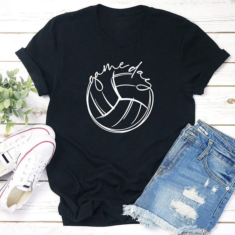 Game Day Volleyball   T-shirt Tee -03752-Annaletters