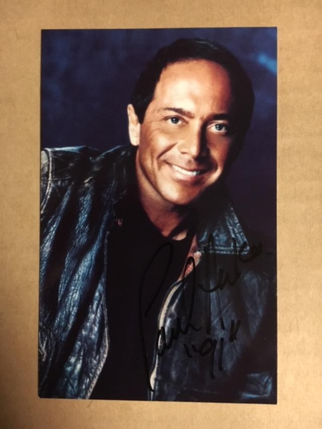 Paul Anka Signed Autographed 3 1/2 x 5 1/2 Photo Poster painting Singer Artist