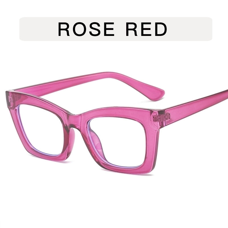 Minimalist Marble Color Block Ac Square Full Frame Optical Glasses