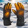 Electric Heating Gloves Rechargeable Windproof Hand Warmer Ski Thermal Gloves