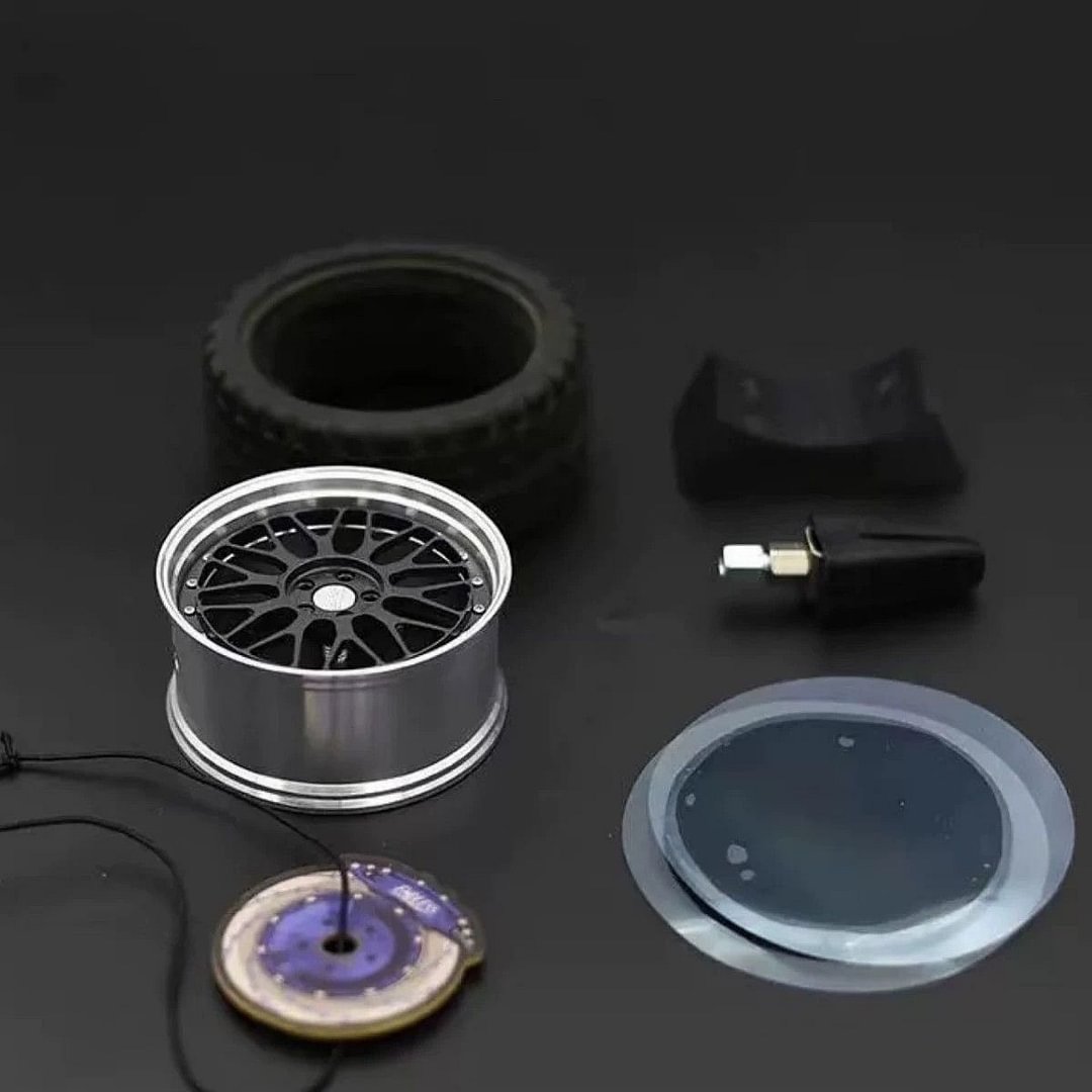 Car-mounted forged aluminum alloy wheel-shaped air freshener (car logo can be customized)