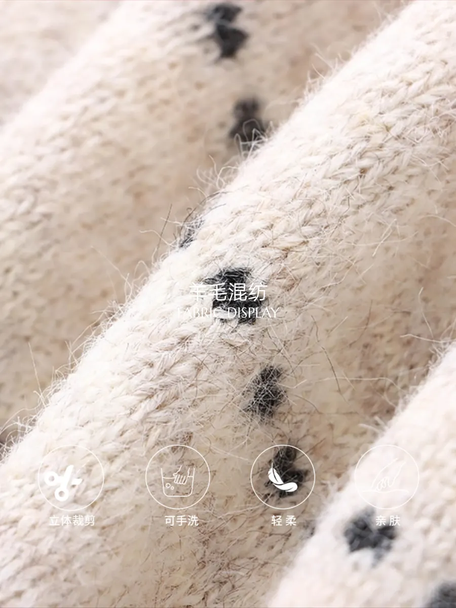 Nigikala Nigikala Morning Capture Gentle Korean Vintage Striped Knitted Cardigan Sweater ZY3654